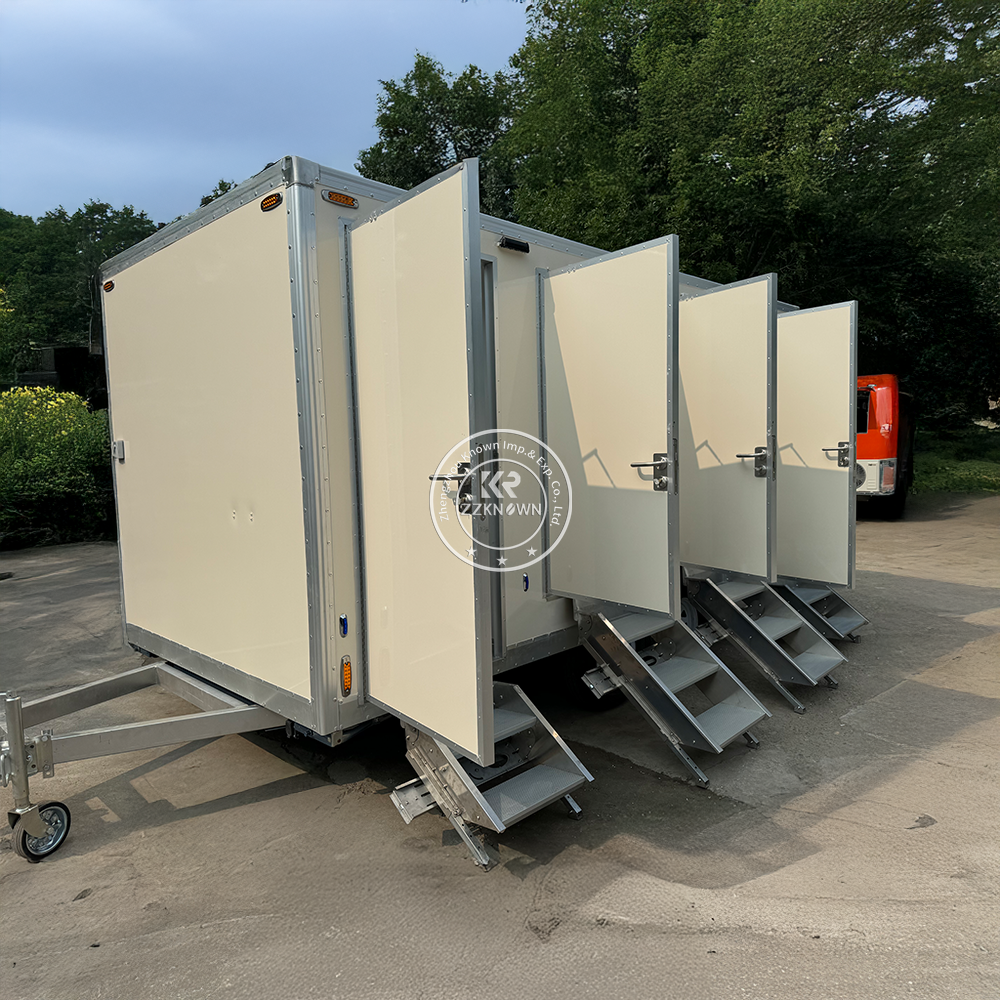 Premium Portable Restrooms Trailer – Customizable & Reliable