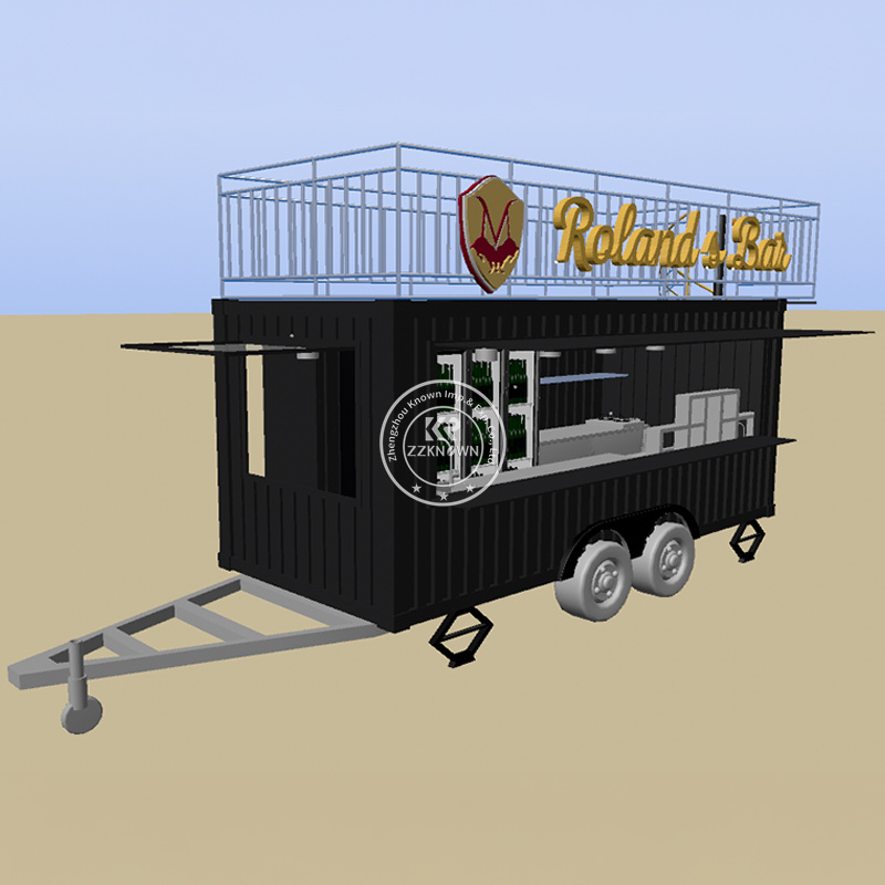 Dual-Axle Towable Mobile Container Restaurant: The Ultimate Customizable Culinary Space