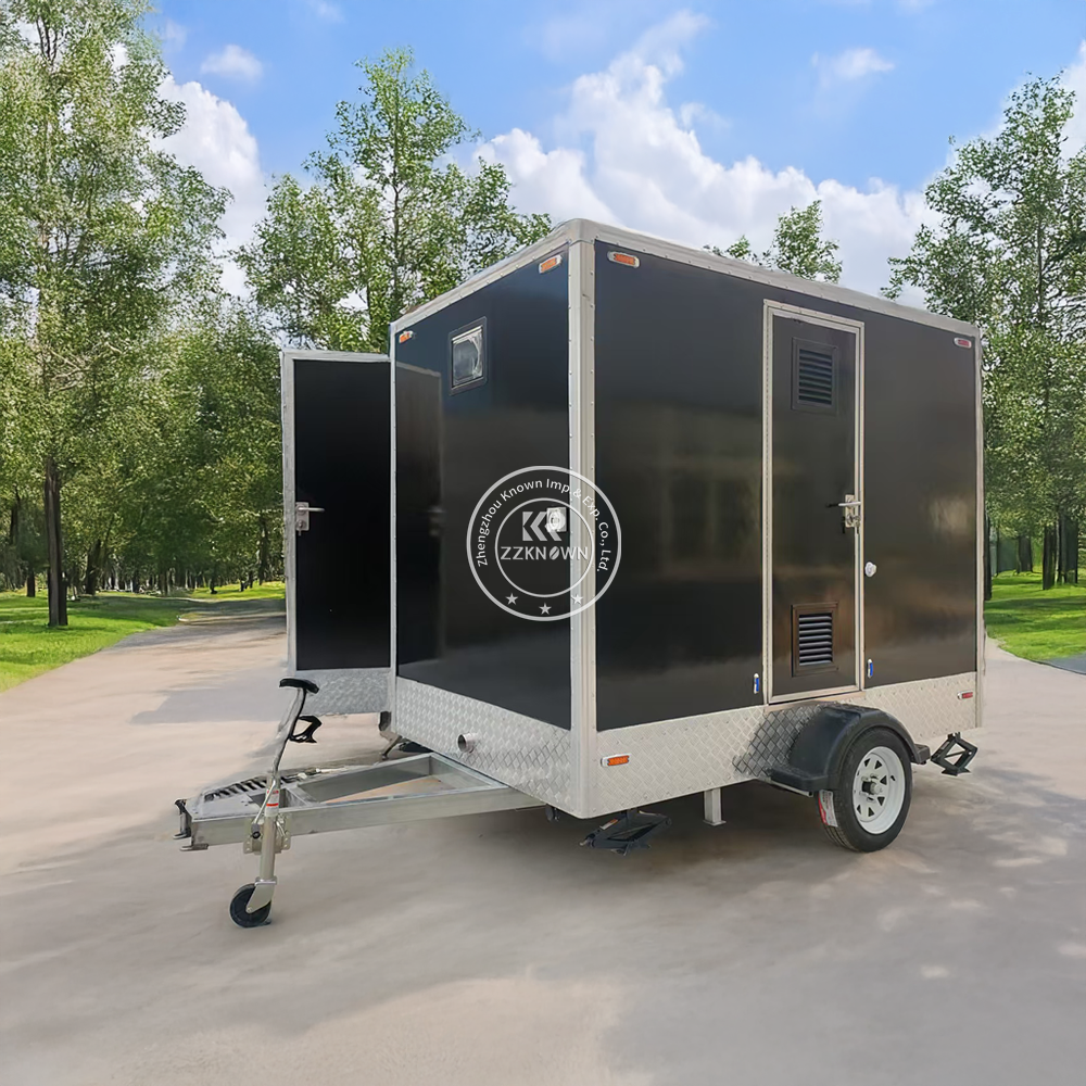 Luxury Portable Toilet Trailer | 2-Room Restroom with Baby Station
