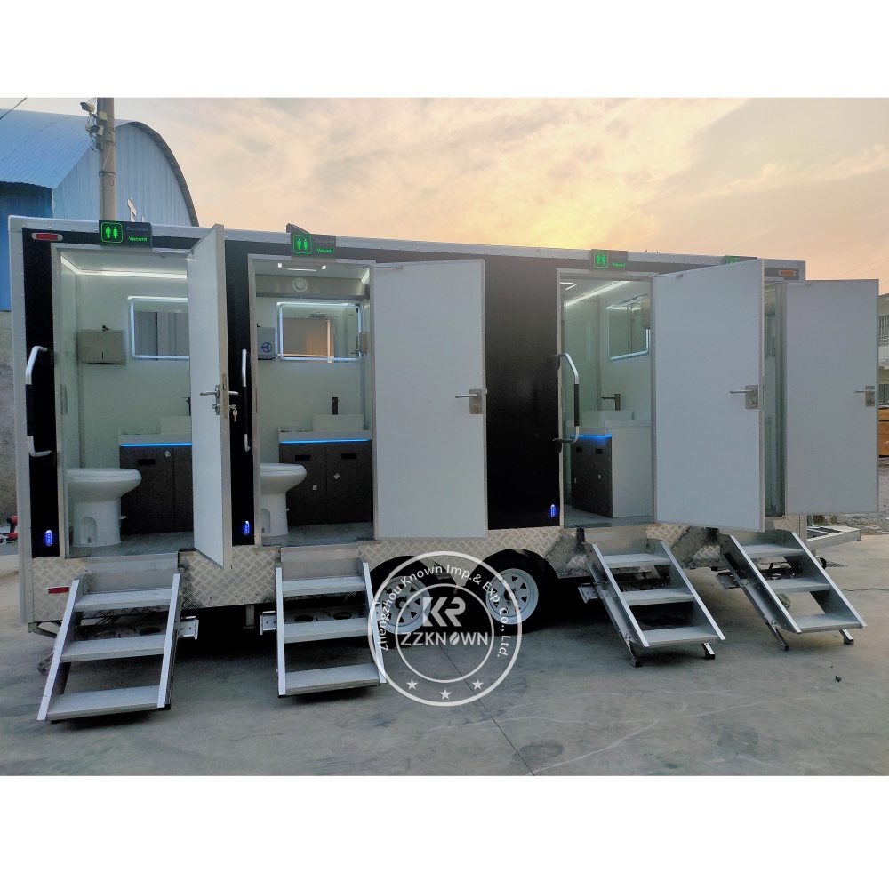 Canada Standard Shower & Toilet Trailer | 5.5M 5-Room Mobile Unit