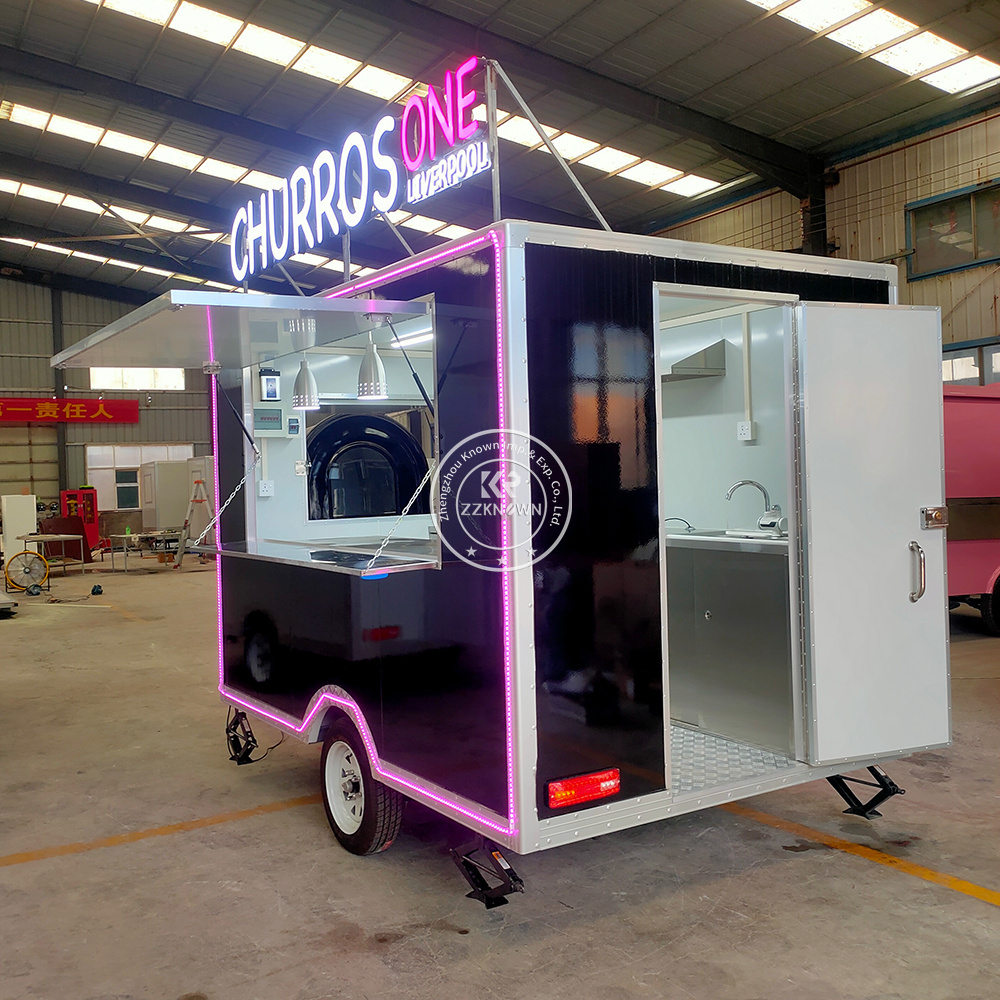 3M Black Churros Food Truck for Sale – UK Standard | Customizable Concession Trailer