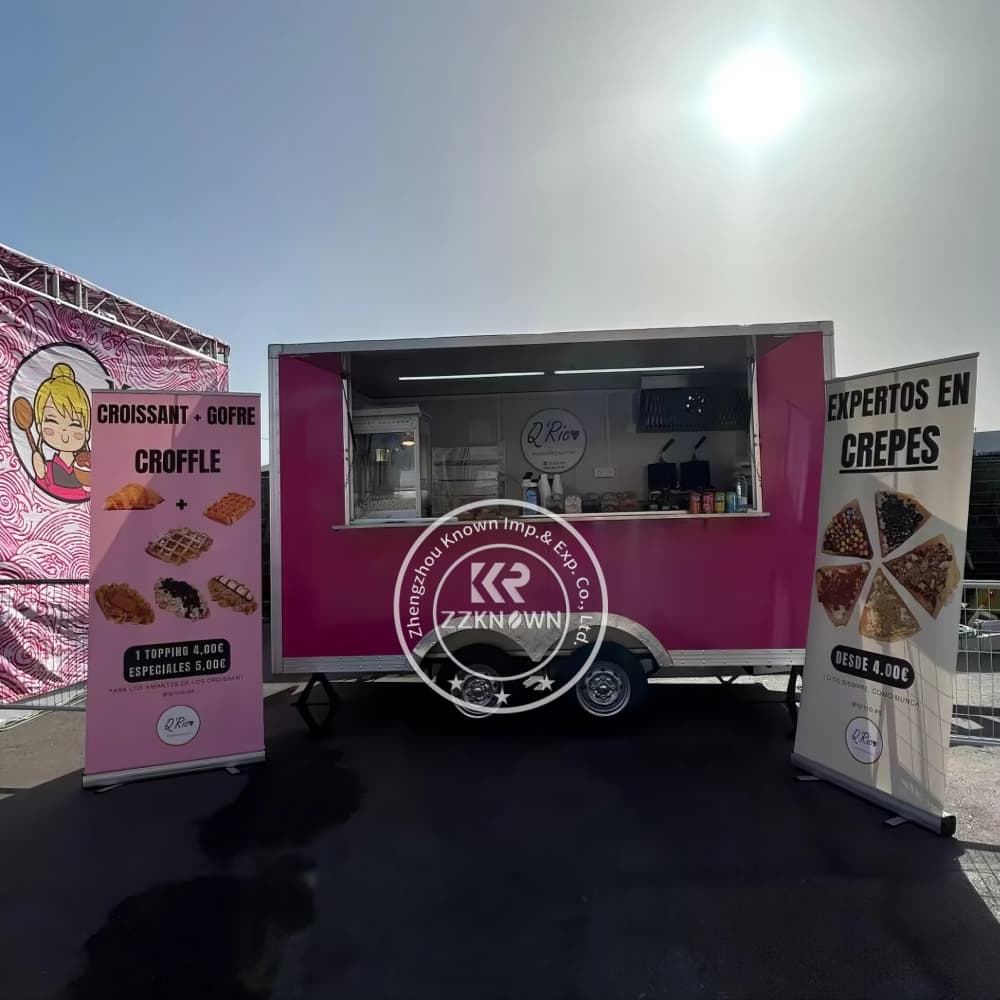 Buy Custom Gofre Food Trailer for Street Food Business | ZZKNOWN Manufacturer