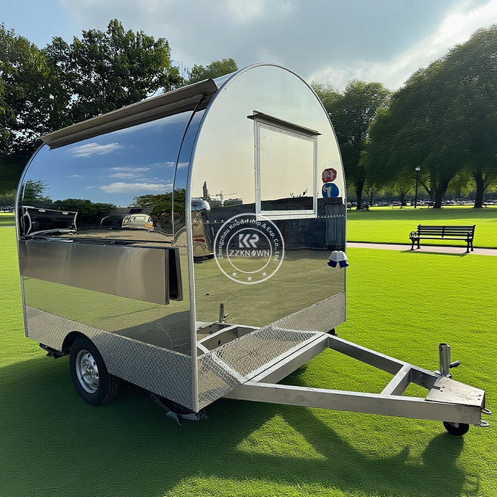 Portable Small Food Cart | Stainless Steel Snack Trailer Factory