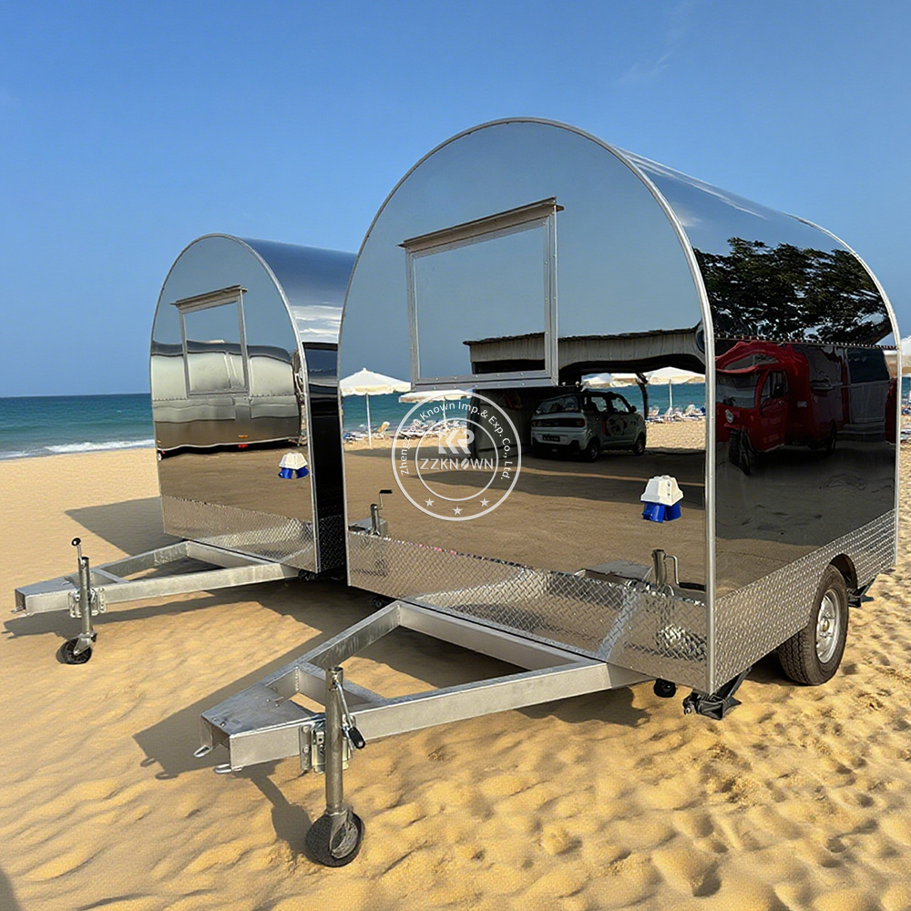 Mobile Snack Food Trailer | Stainless Steel Food Cart Manufacturer