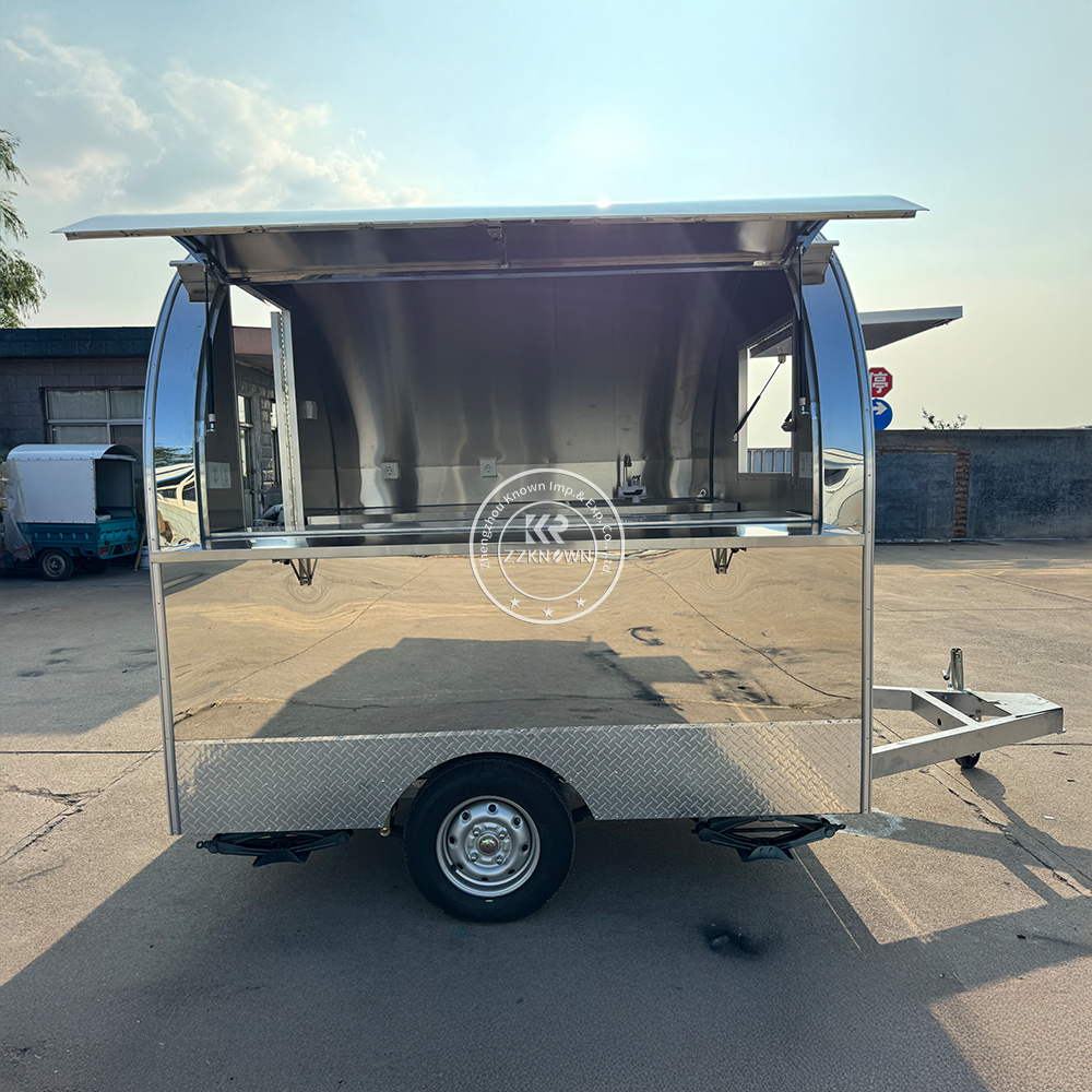 Stainless Steel Catering Trailer | Small Mobile Food Truck Supplier
