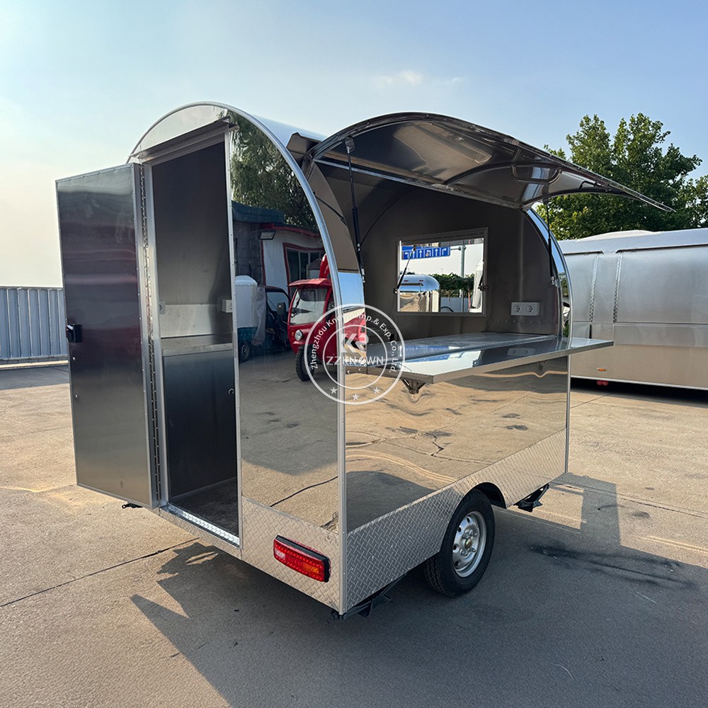 Mobile Snack Food Trailer | Stainless Steel Food Cart Manufacturer