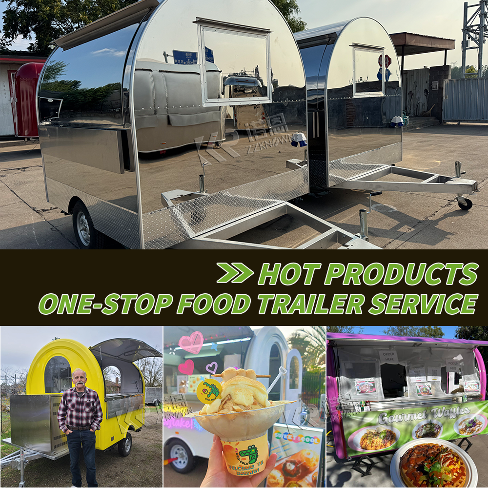 Stainless Steel Small Food Trailer | China Snack Cart Supplier