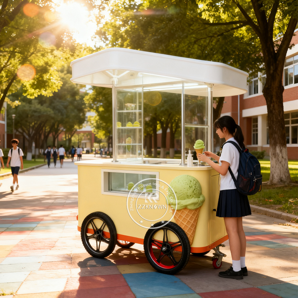 Go Green with an Eco-Friendly Ice Cream Cart | ZZKNOWN Sustainable Solutions