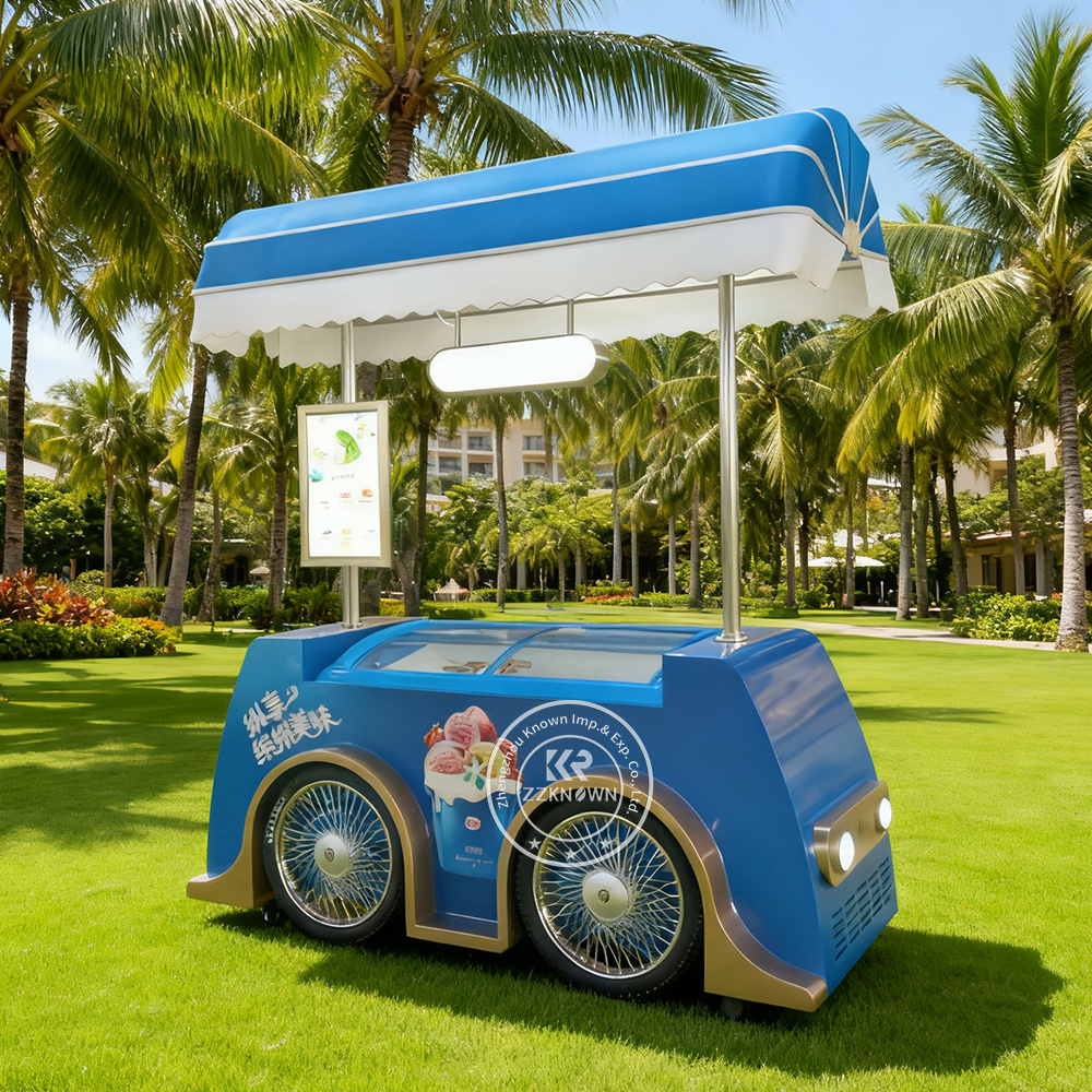 Premium Ice Cream Cart for Sale in the UK | ZZKNOWN Custom Food Trailers
