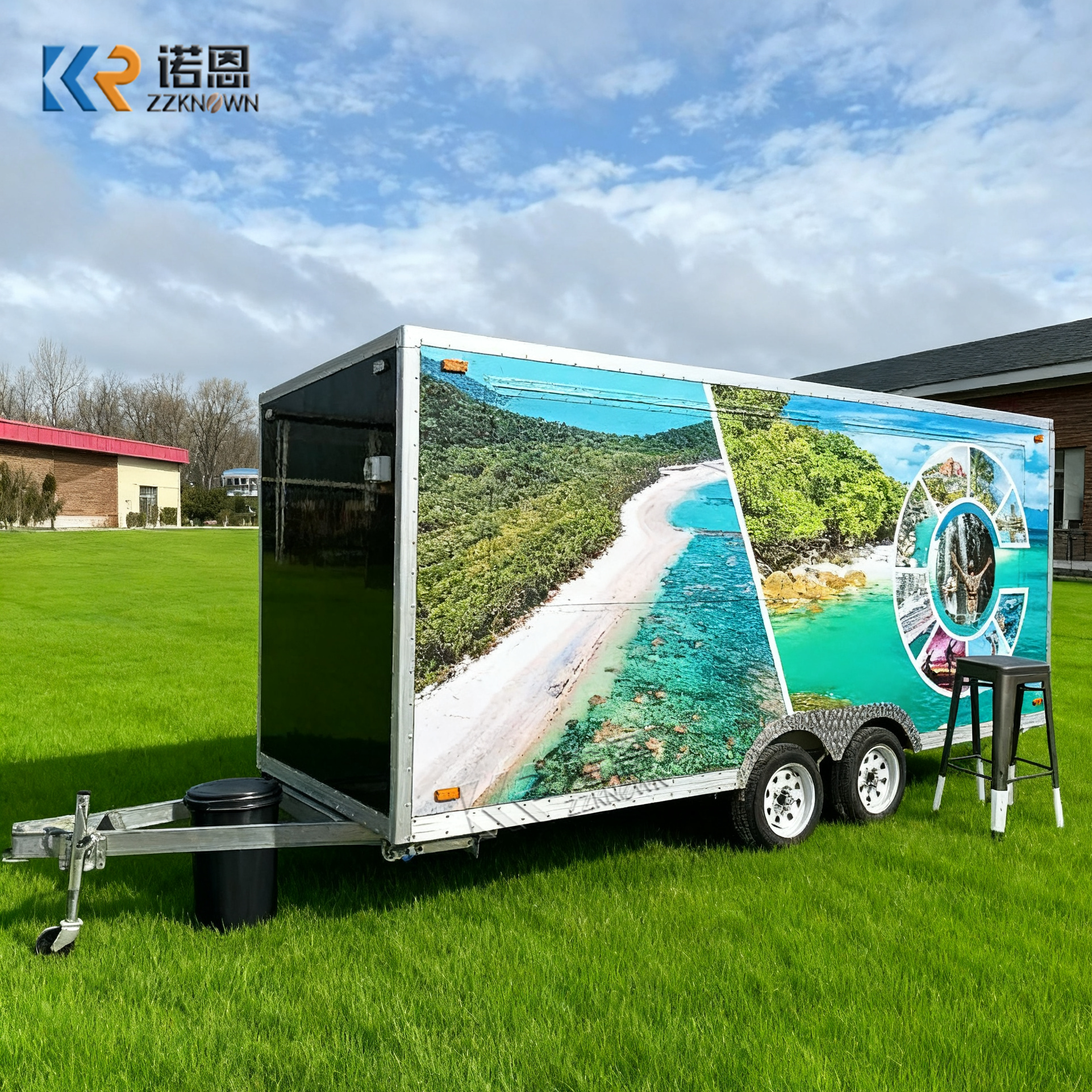 BBQ Food Trailer for Sale – Custom Mobile BBQ Kitchen for Commercial Use