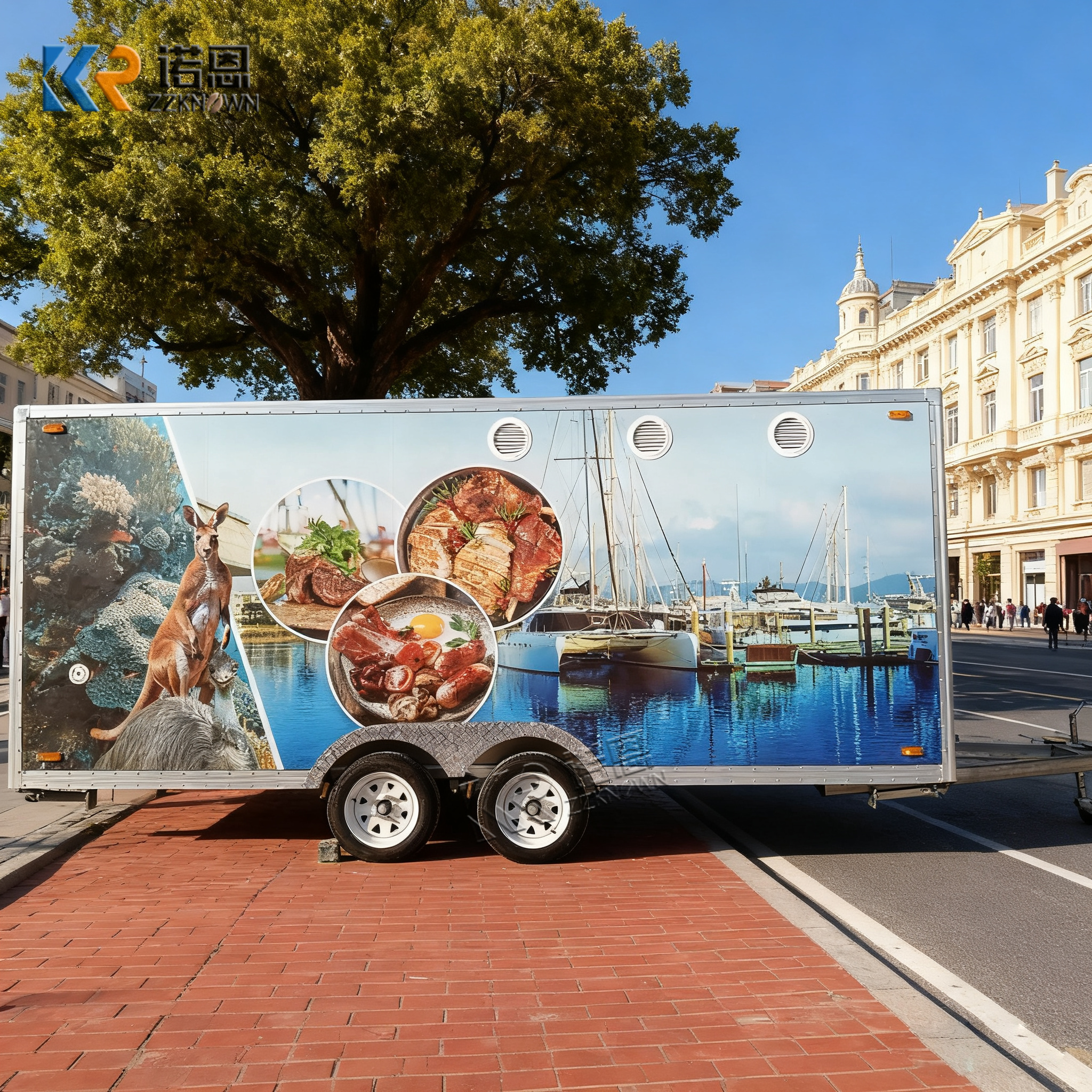 Cooked Food Trailer for Sale – Custom Mobile Kitchen for Hot Food Business