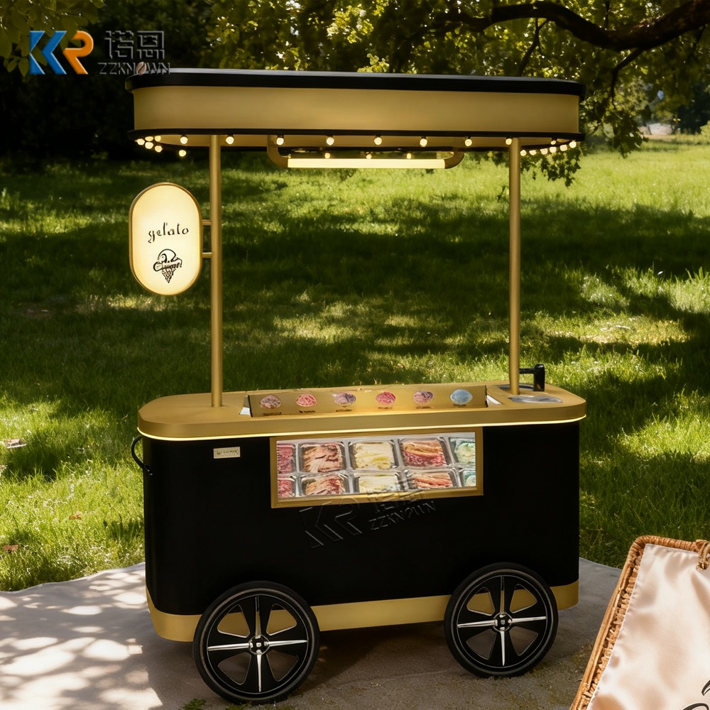Vintage Ice Cream Cart for Sale | Retro Mobile Dessert Cart by ZZKNOWN