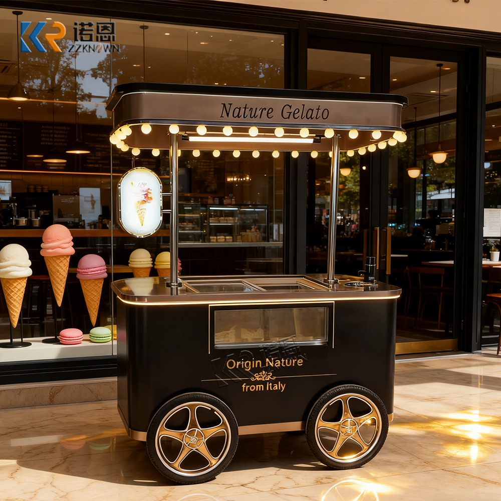 Vintage Ice Cream Cart for Sale | Retro Mobile Dessert Cart by ZZKNOWN