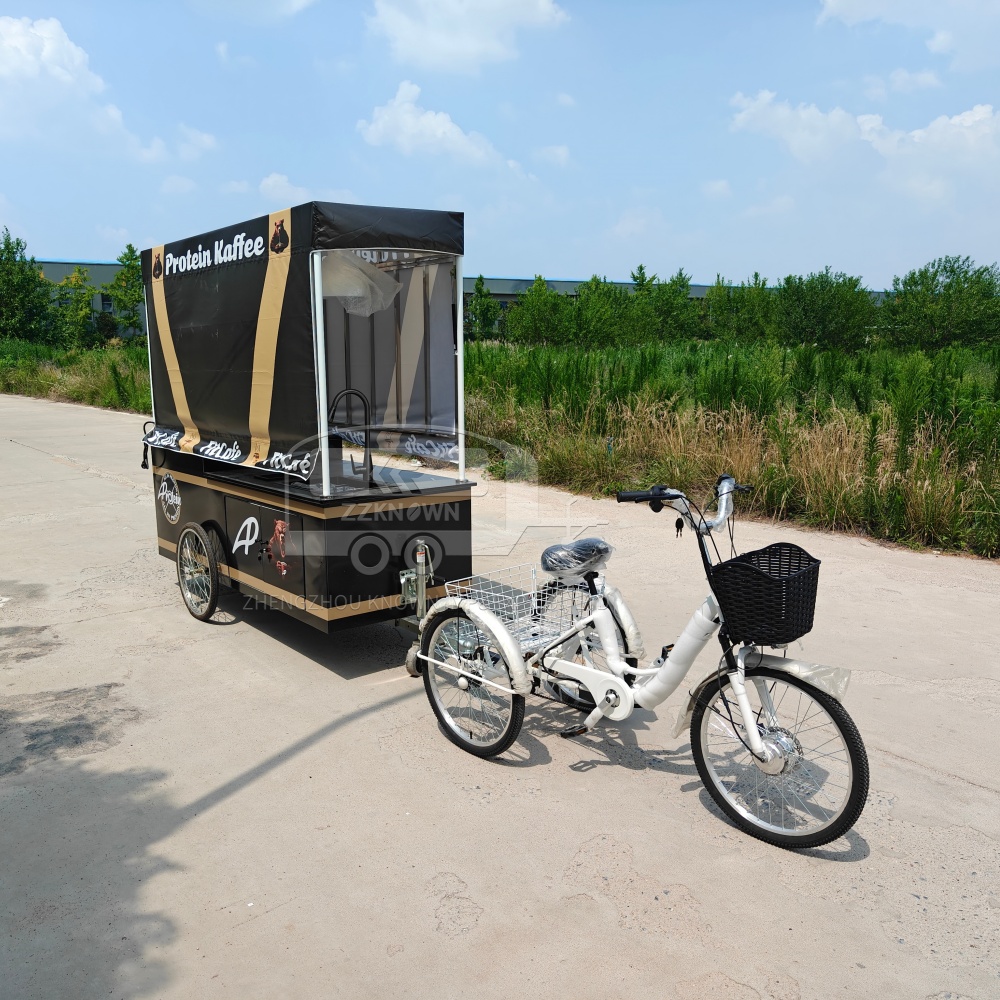 Bicycle Food Cart for Sale | Eco-Friendly Mobile Cart by ZZKNOWN