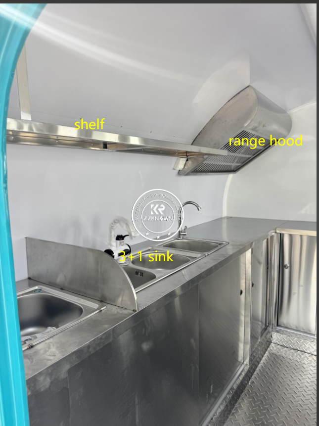 Small Food Trailer Layout Ideas | Compact Kitchen Design by ZZKNOWN
