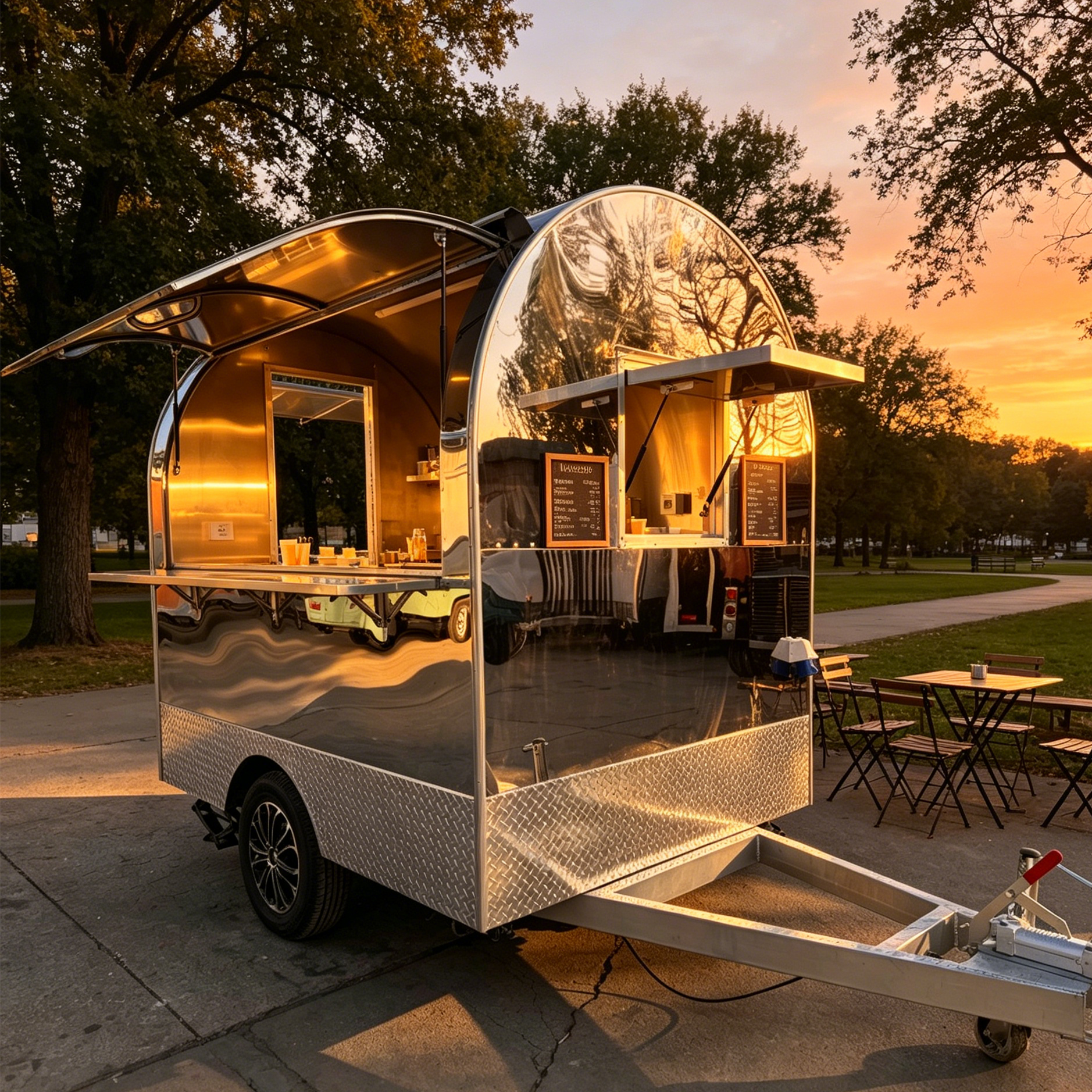 Hot Dog Food Trailer for Sale | Custom Catering Trailer by ZZKNOWN
