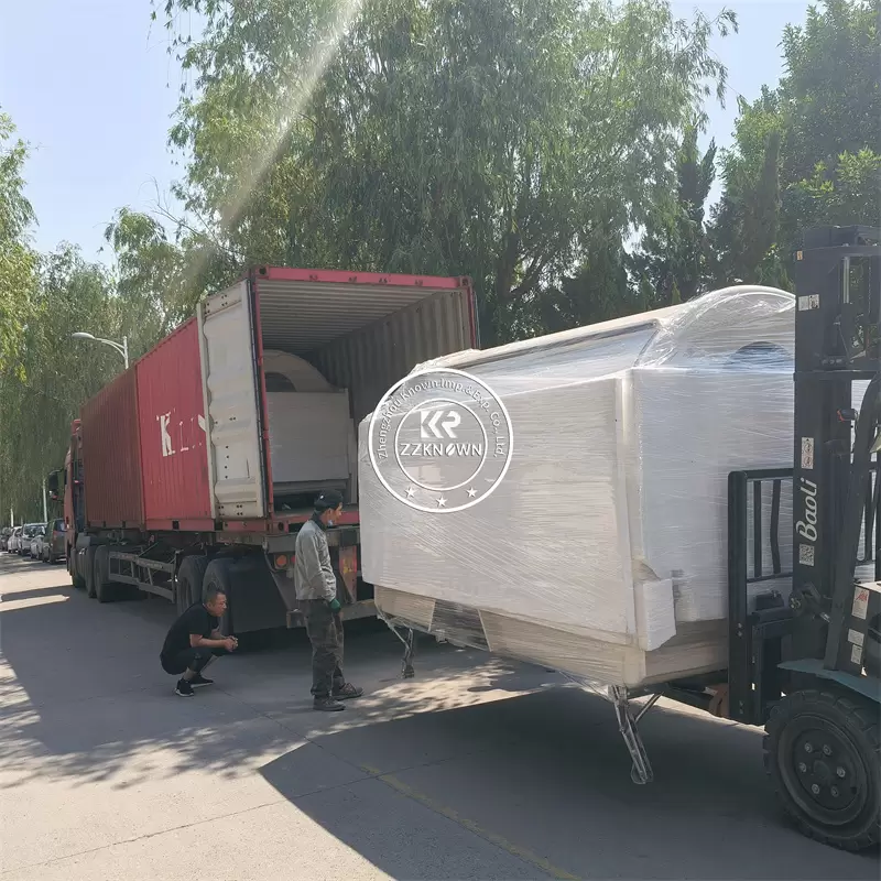 ZZKNOWN food trailer protective packing before international shipping